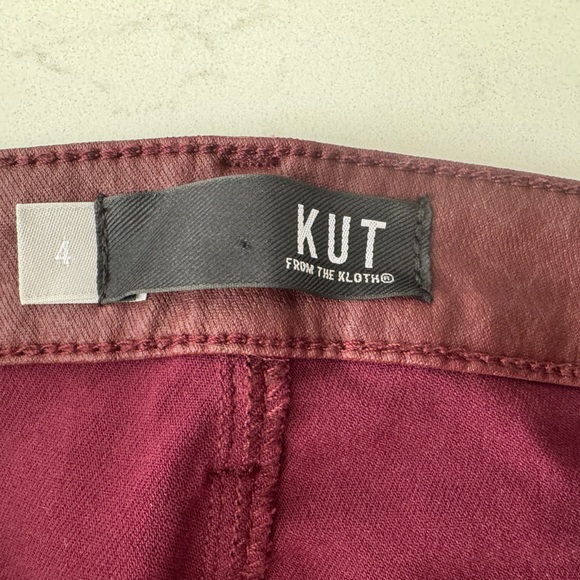 Burgundy Coated jeans Kut from The Kloth - Picture 4 of 9